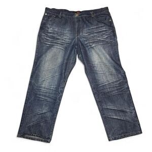 Premium RB Denim Y2K Men's Blue Jeans with back flap pocket embroidery Sz 46